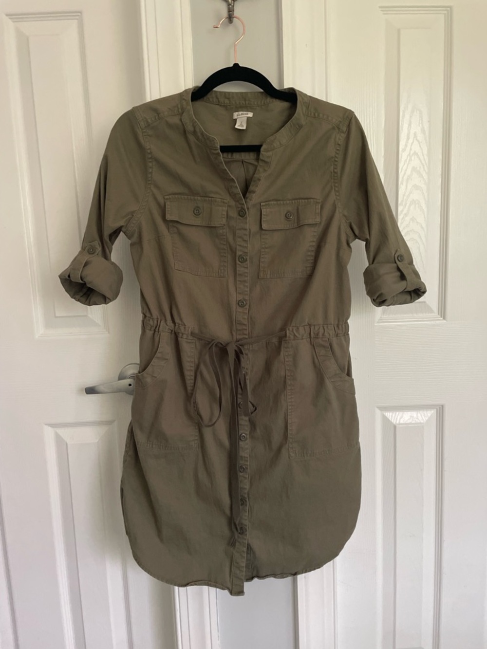 L.L. Bean Comfort Tencel Drawstring Utility Dress
